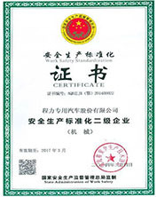 安全标准化证书